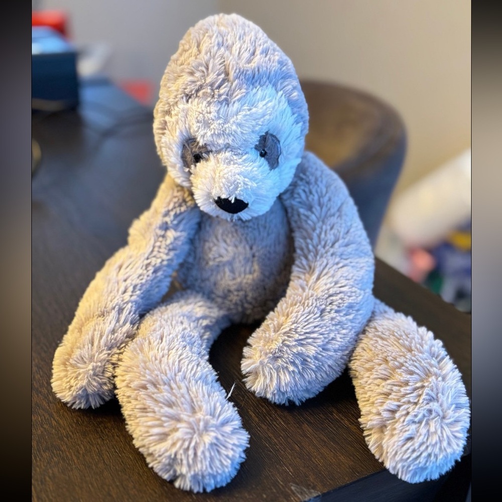 Jellycat Medium Bailey Grey Sloth EUC